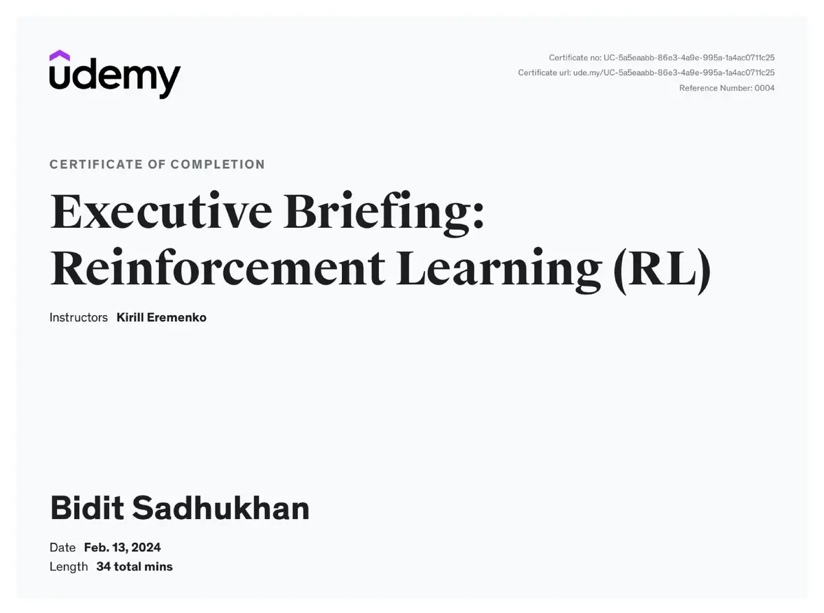 Executive Briefing: Reinforcement Learning (RL)